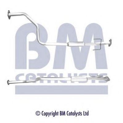 BM50232 BM+CATALYSTS Exhaust System Middle Silencer
