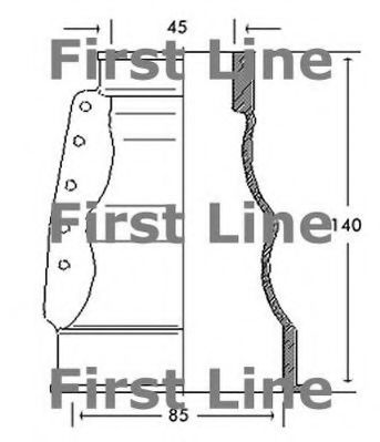 FCB2122 FIRST+LINE Bellow Set, drive shaft
