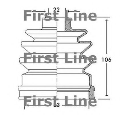 FCB2613 FIRST LINE Bellow Set, drive shaft