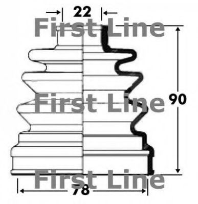 FCB2809 FIRST+LINE Bellow Set, drive shaft