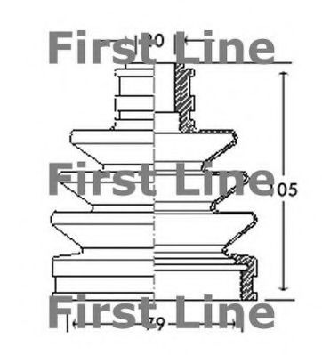 FCB2066 FIRST LINE Bellow Set, drive shaft