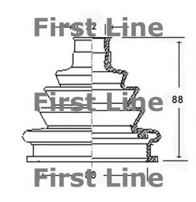 FCB2219 FIRST LINE Bellow Set, drive shaft