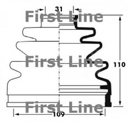 FCB6026 FIRST+LINE Bellow Set, drive shaft