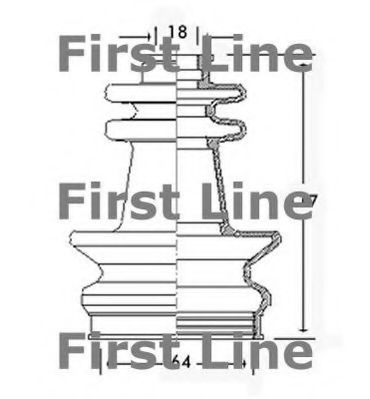 FCB2415 FIRST LINE Bellow Set, drive shaft