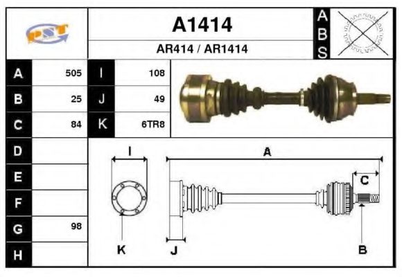 A1414 SNRA Air Filter