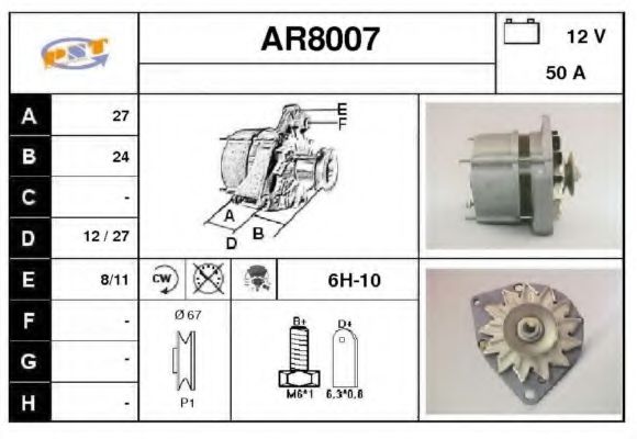 AR8007 SNRA Alternator