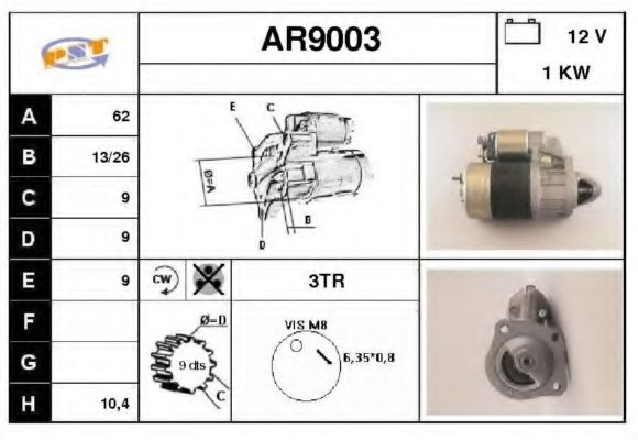 AR9003 SNRA Steering Gear