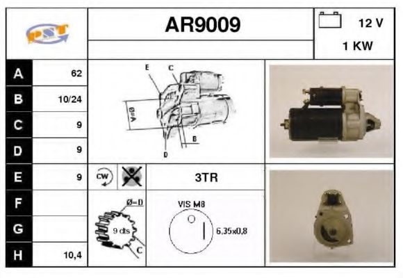AR9009 SNRA Starter System Starter