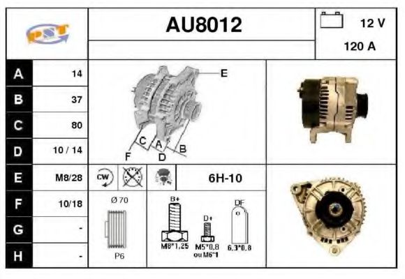 AU8012 SNRA Catalytic Converter