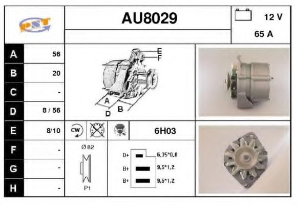 AU8029 SNRA Alternator