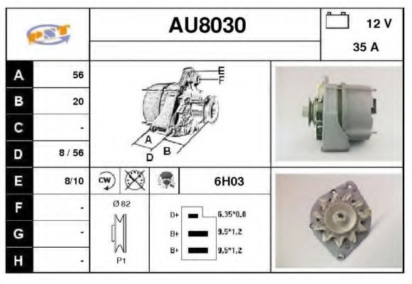 AU8030 SNRA Alternator