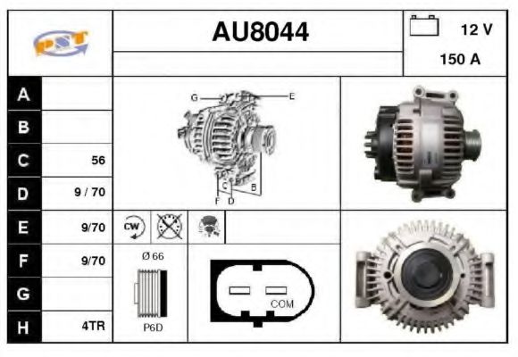 AU8044 SNRA Alternator