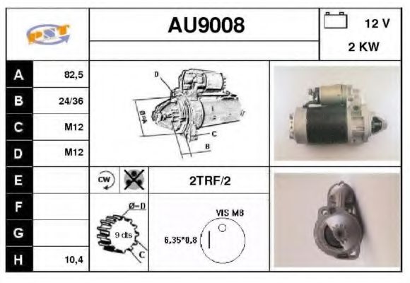 AU9008 SNRA Starter System Starter