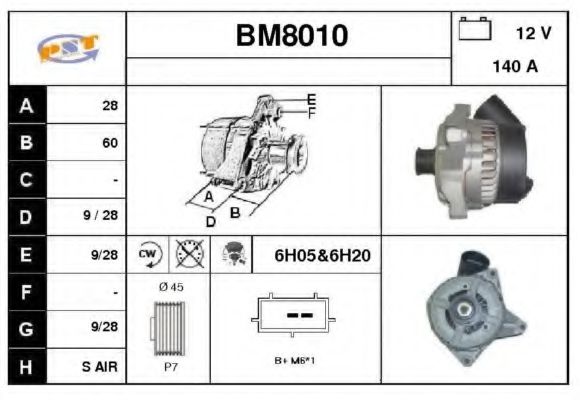 BM8010 SNRA Katalysator