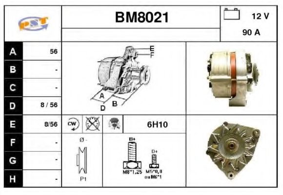 BM8021 SNRA Alternator Alternator