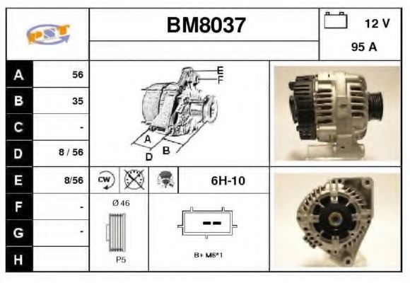 BM8037 SNRA Alternator