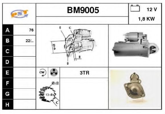BM9005 SNRA Starter