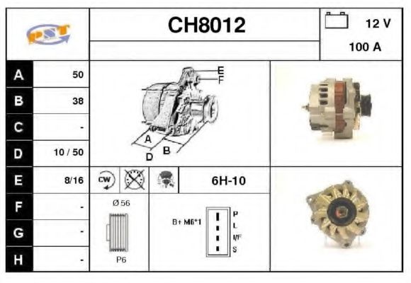 CH8012 SNRA Alternator