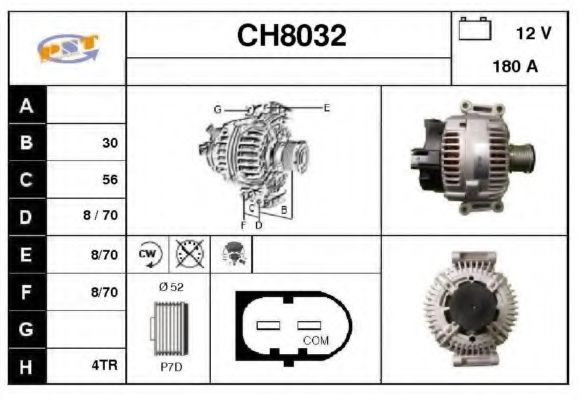 CH8032 SNRA Alternator