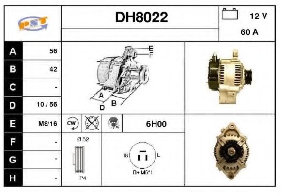 DH8022 SNRA Alternator