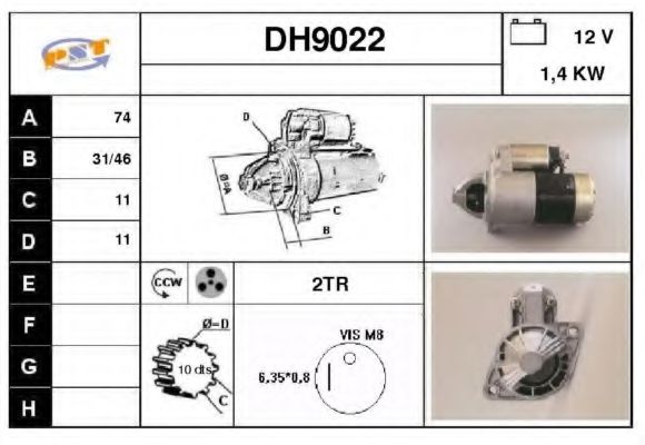 DH9022 SNRA Startanlage Starter