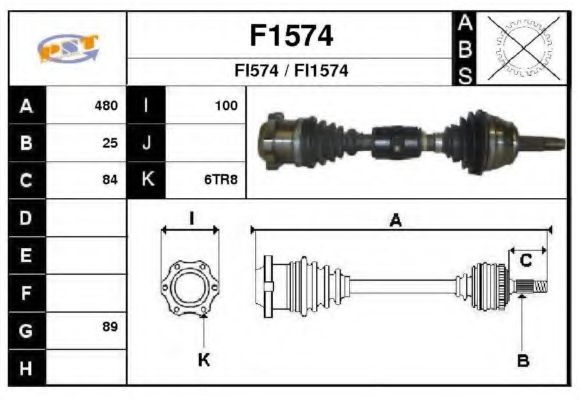 F1574 SNRA Drive Shaft