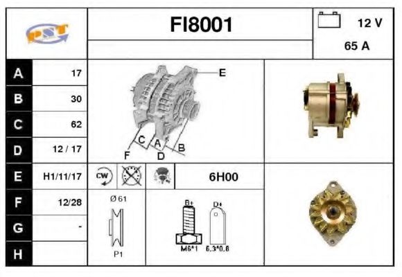 FI8001 SNRA Catalytic Converter