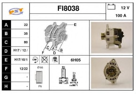 FI8038 SNRA Catalytic Converter