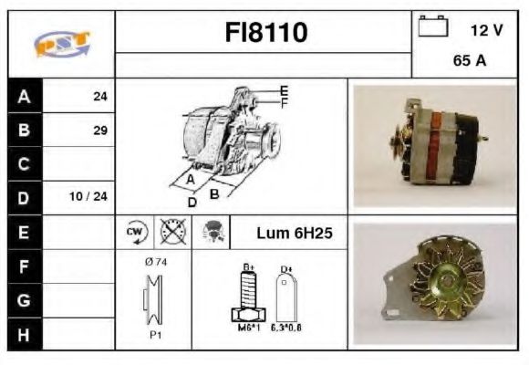 FI8110 SNRA Tensioner Pulley, timing belt
