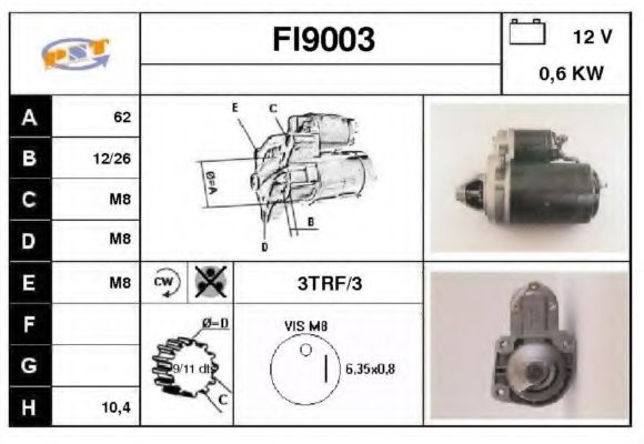 FI9003 SNRA Steering Gear