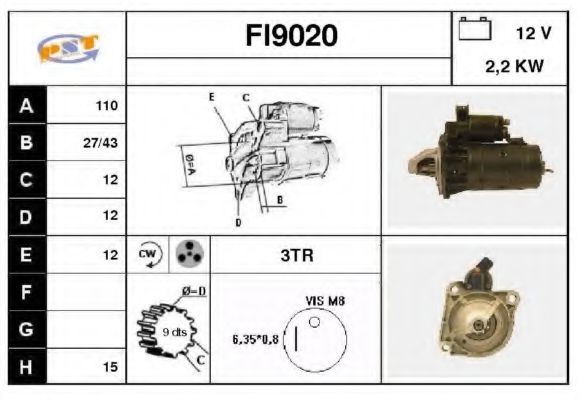 FI9020 SNRA Steering Gear