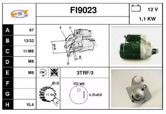FI9023 SNRA Steering Steering Gear