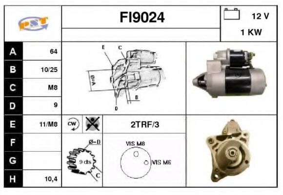 FI9024 SNRA Starter System Starter