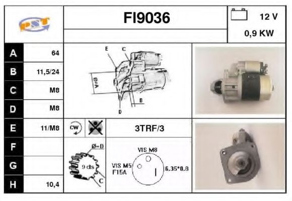 FI9036 SNRA Starter