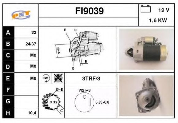 FI9039 SNRA Starter System Starter