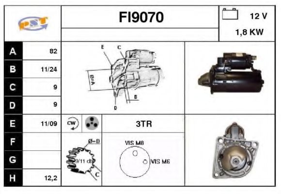 FI9070 SNRA Starter System Starter