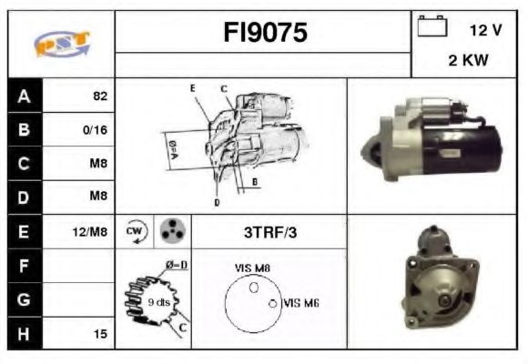 FI9075 SNRA Starter System Starter