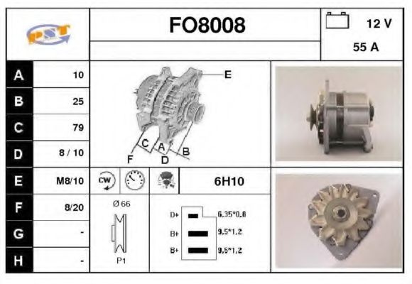 FO8008 SNRA Alternator
