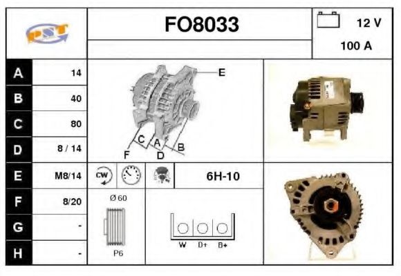 FO8033 SNRA Alternator Regulator