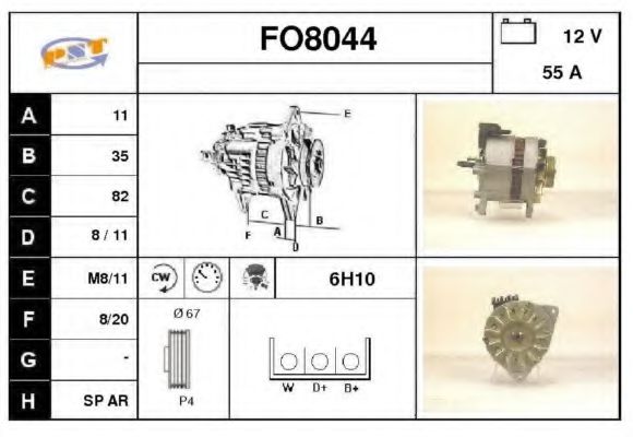 FO8044 SNRA Alternator