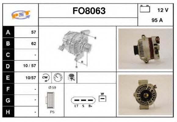 FO8063 SNRA Alternator Alternator