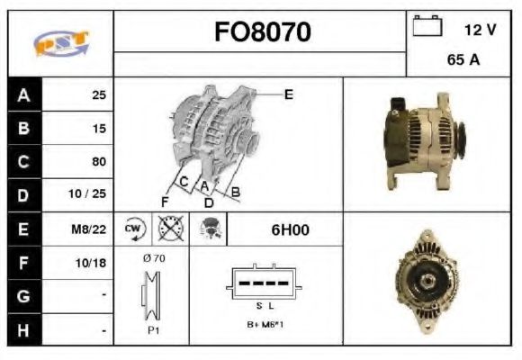 FO8070 SNRA Alternator