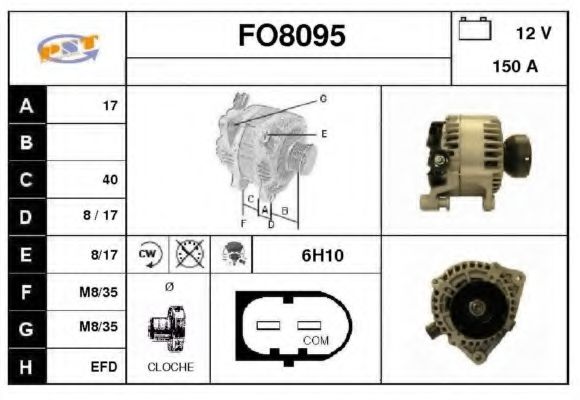 FO8095 SNRA Alternator