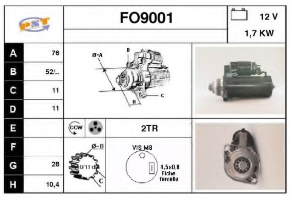 FO9001 SNRA Starter