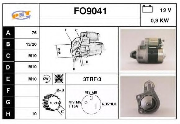 FO9041 SNRA Steering Steering Gear