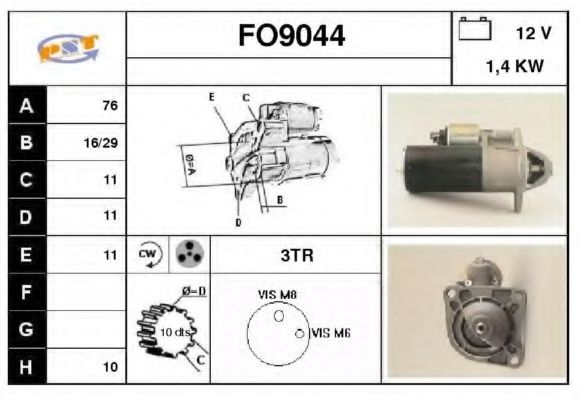 FO9044 SNRA Steering Gear