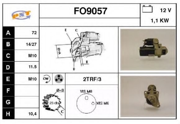 FO9057 SNRA Steering Gear