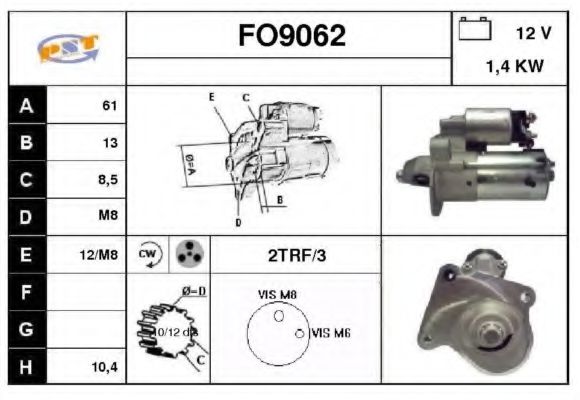 FO9062 SNRA Starter System Starter
