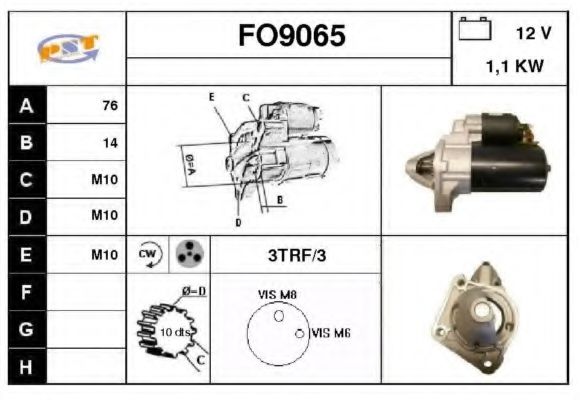 FO9065 SNRA Brake System Brake Shoe Set, parking brake