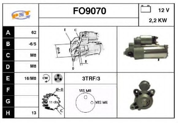 FO9070 SNRA Starter System Starter